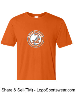 Youth Beach Park T-shirt, orange Design Zoom